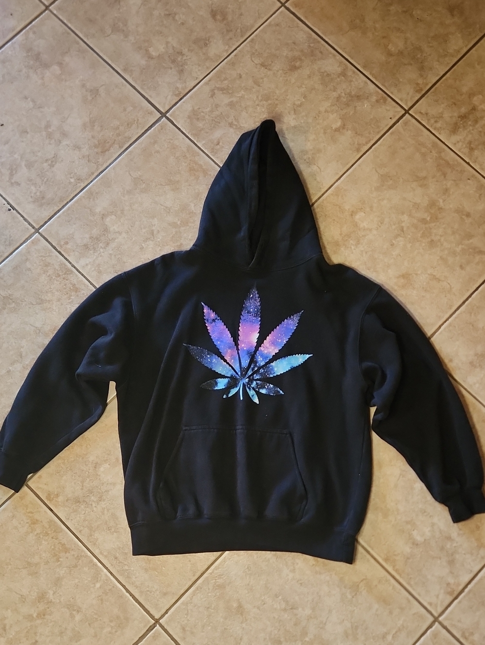Shop4Ever - Black Graffic Hoodie